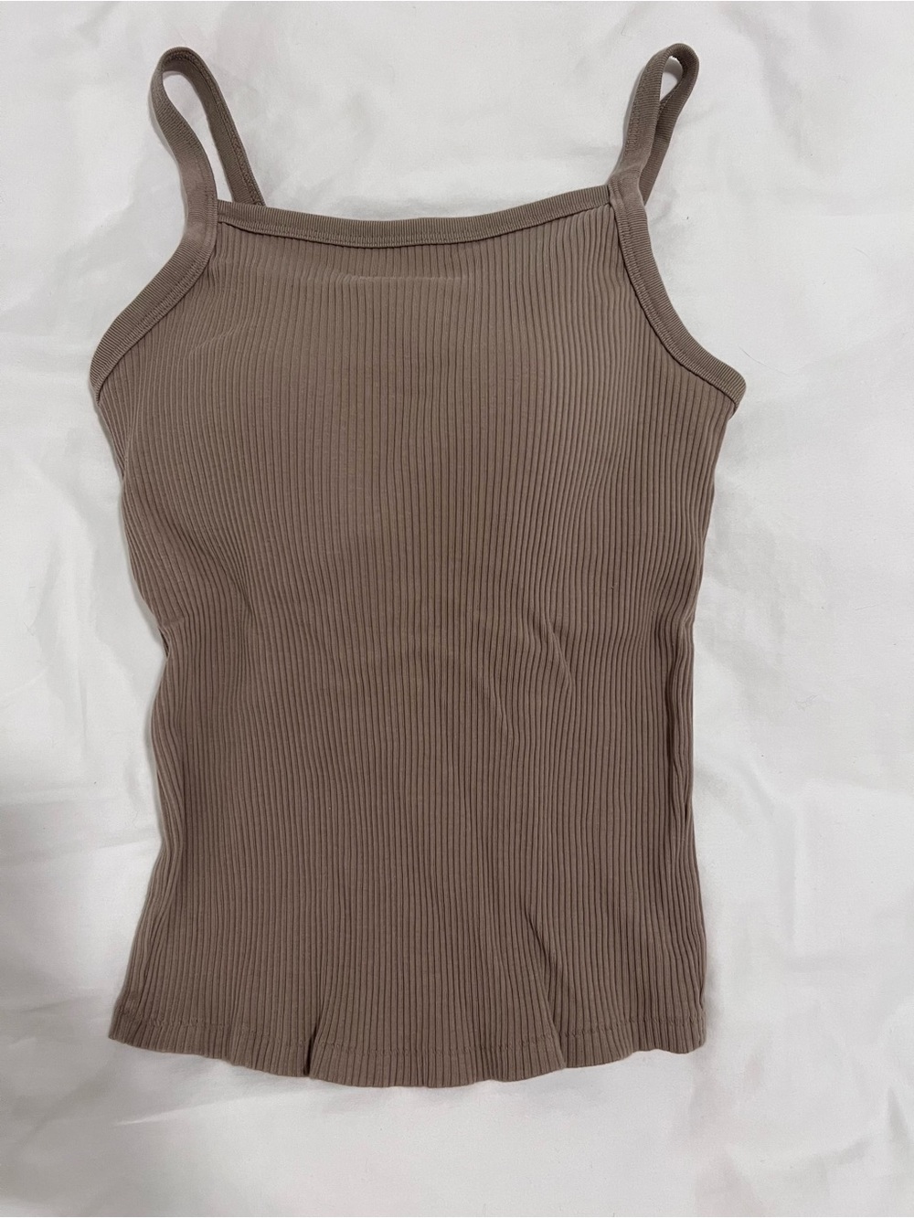 Uni Qlo - Ribbed Spaghetti Strap Tank Top
